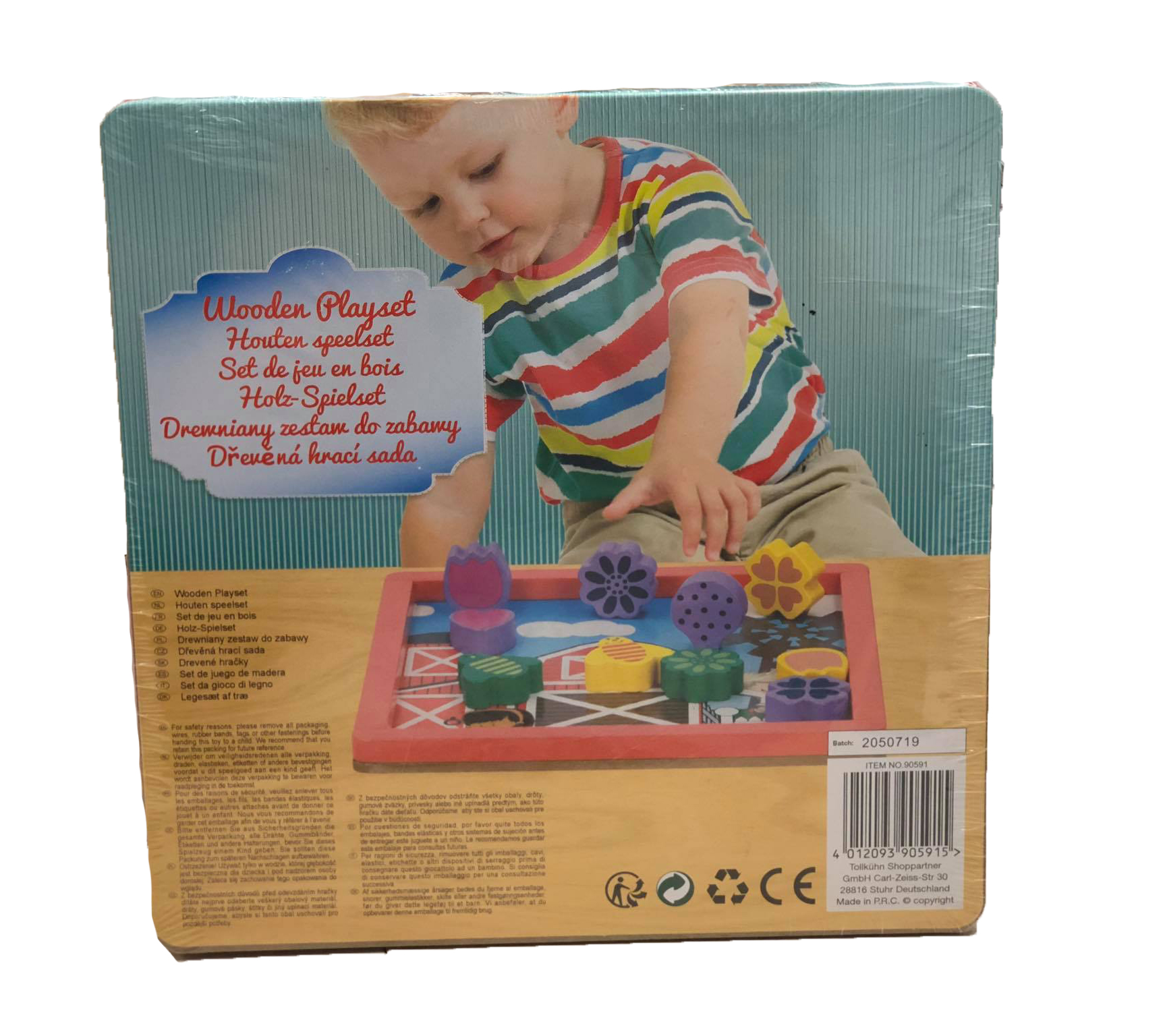 Drewniany zestaw do zabawy - garaż - obrazek 2