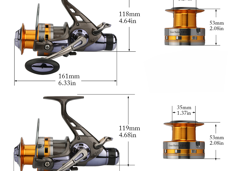 Kołowrotek gruntowy BEIHAICHEN KS60 - obrazek 2