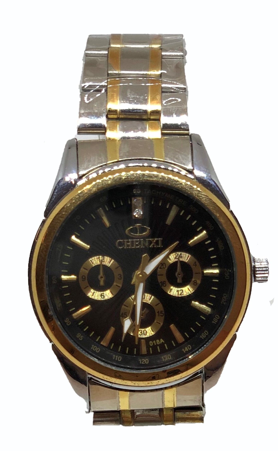 Zegarek Męski Chenxi Srebno-Złota Bransoletka