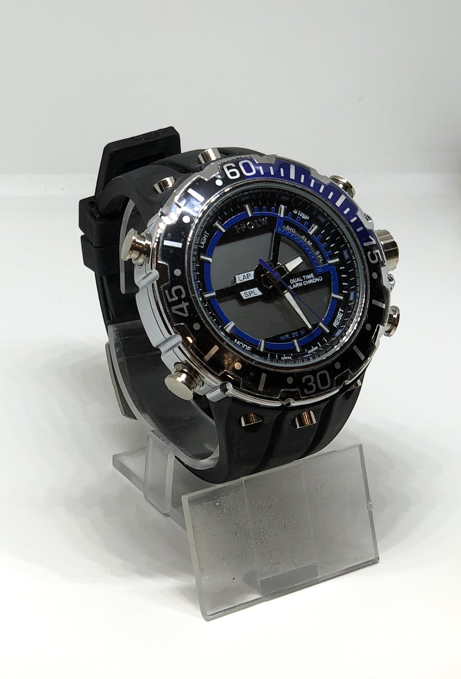 Zegarek Męski I-POLW 601 Sportowy Niebieski - obrazek 2