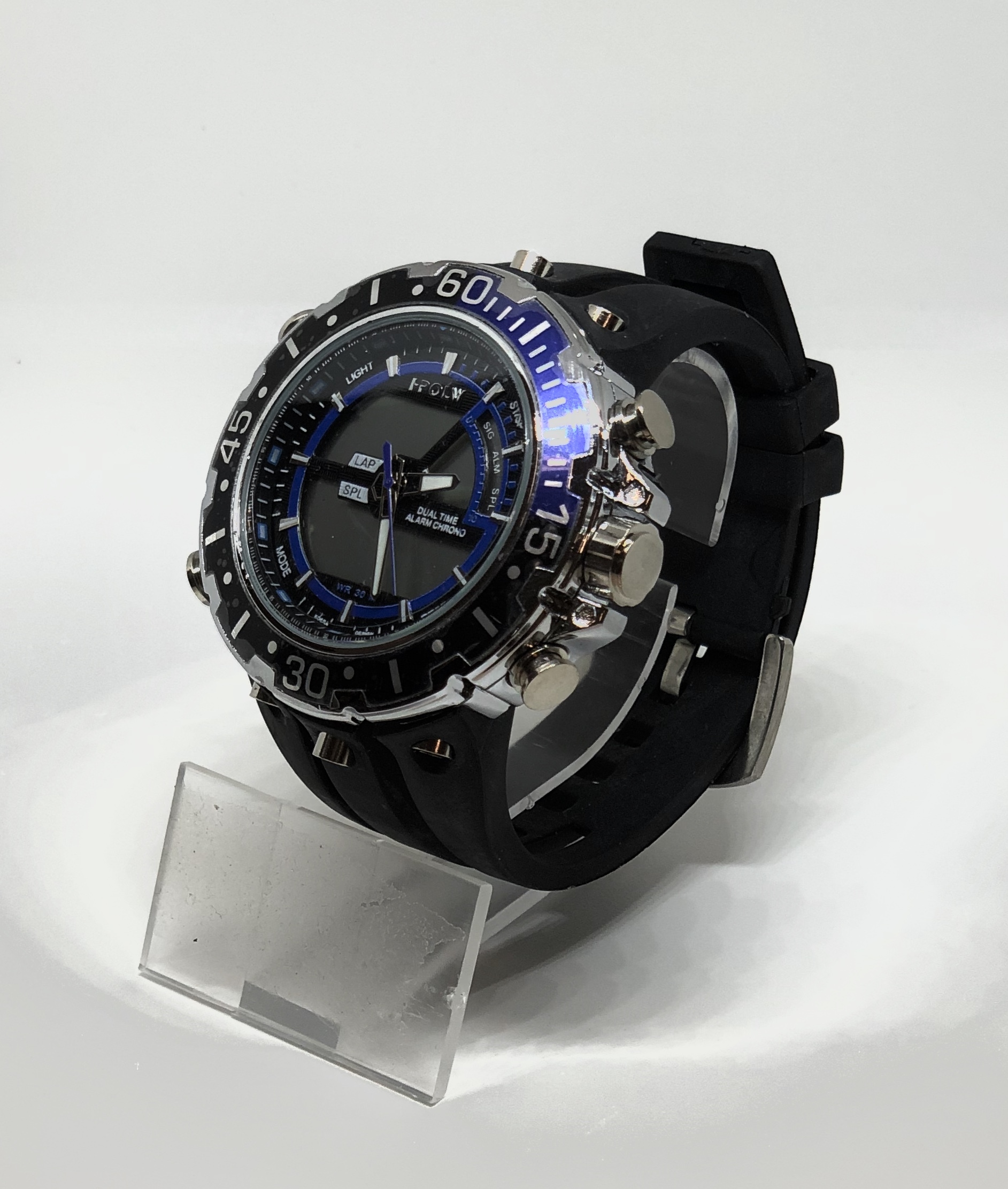 Zegarek Męski I-POLW 601 Sportowy Niebieski - obrazek 3