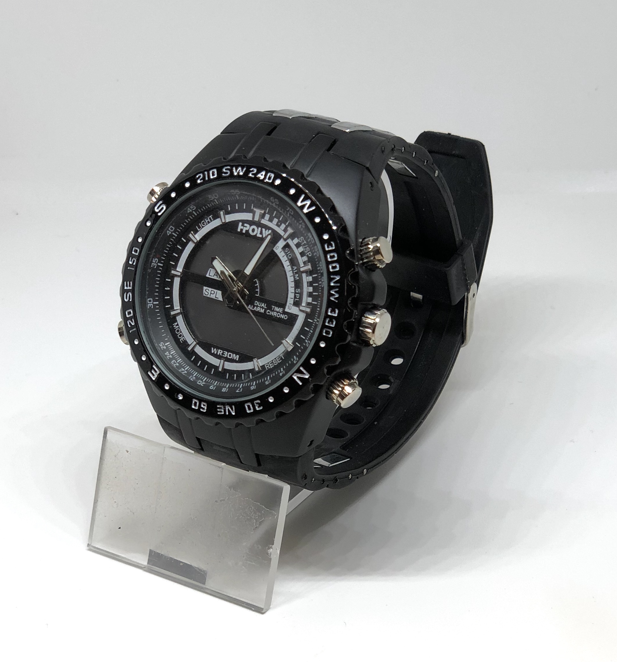 Zegarek Męski I-POLW 584 Sportowy Czarny - obrazek 3