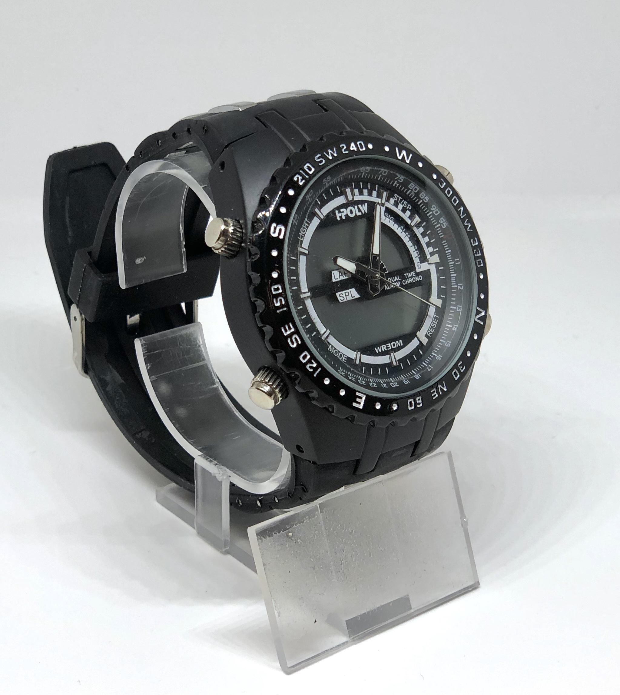 Zegarek Męski I-POLW 584 Sportowy Czarny - obrazek 2