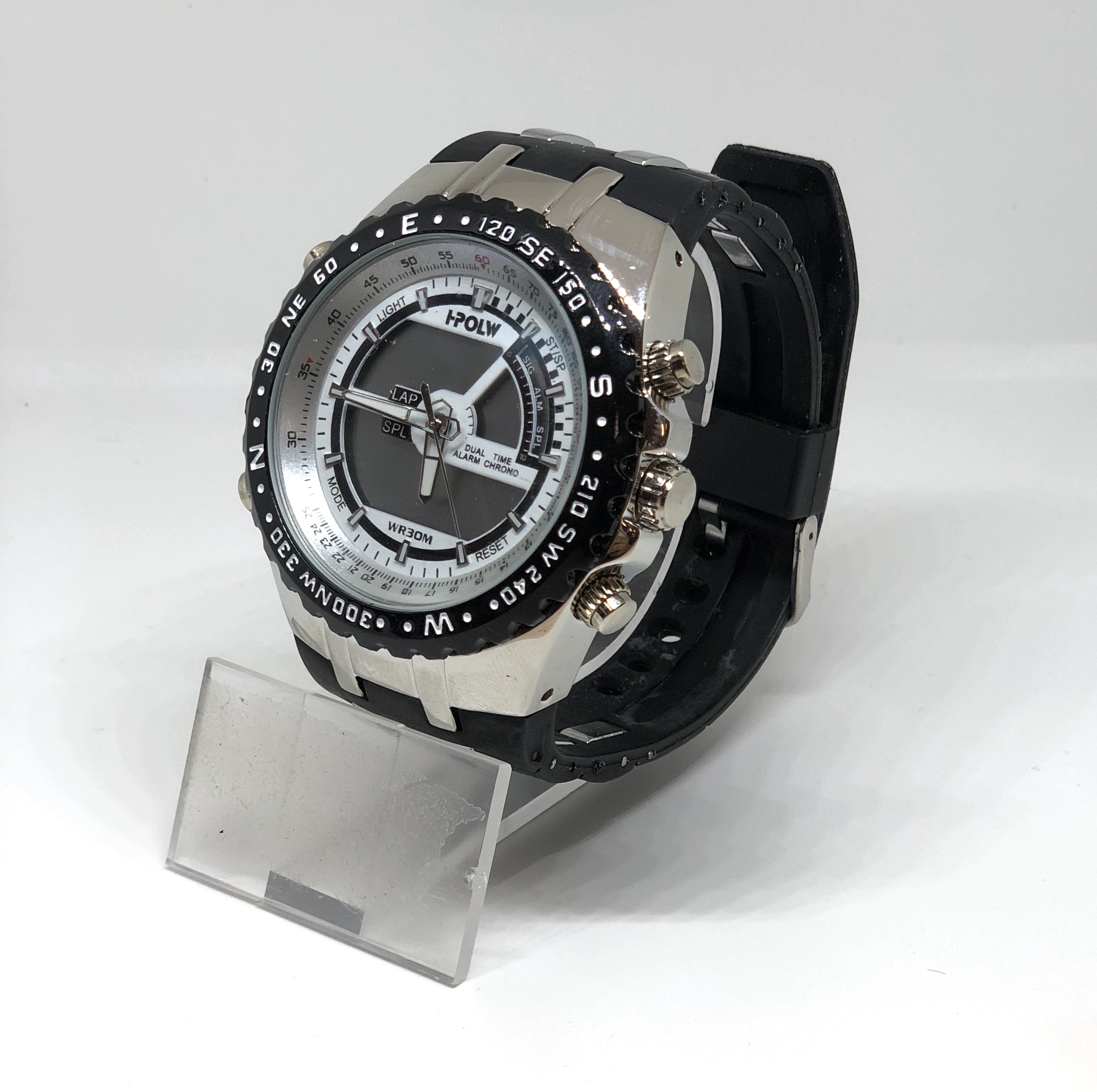 Zegarek Męski I-POLW 584 Sportowy Biały - obrazek 3