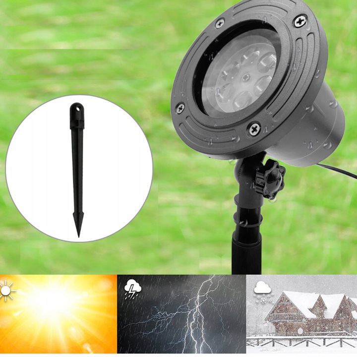 LED WODOODPORNY OGRODOWY PROJEKTOR LASEROWY - obrazek 5