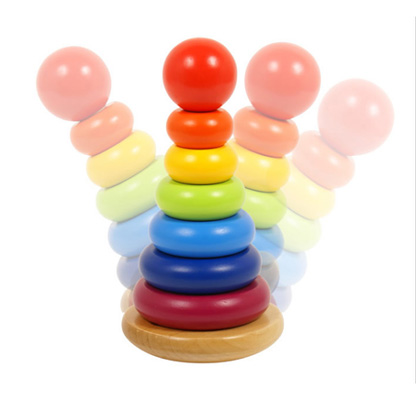 Kolorowa nakładanka - zabawka edukacyjna dla malucha