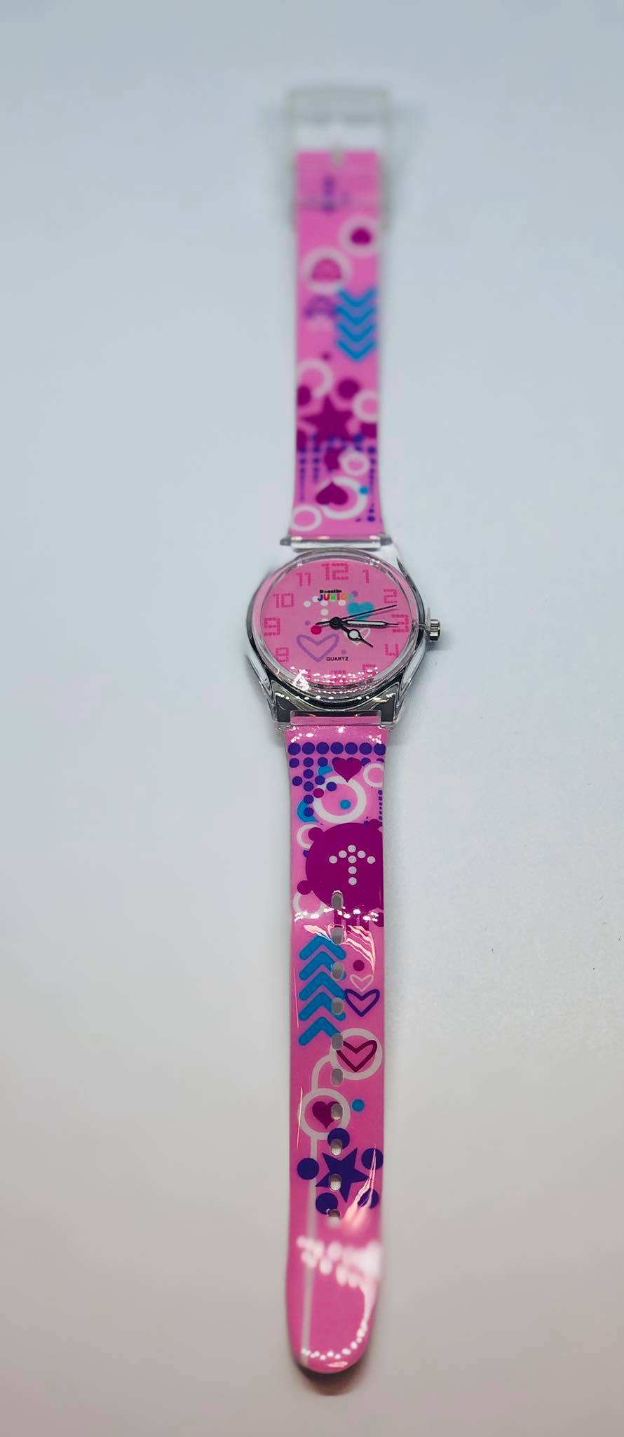 ROSELINE JUNIOR fioletowy dziecięcy zegarek serca - obrazek 3