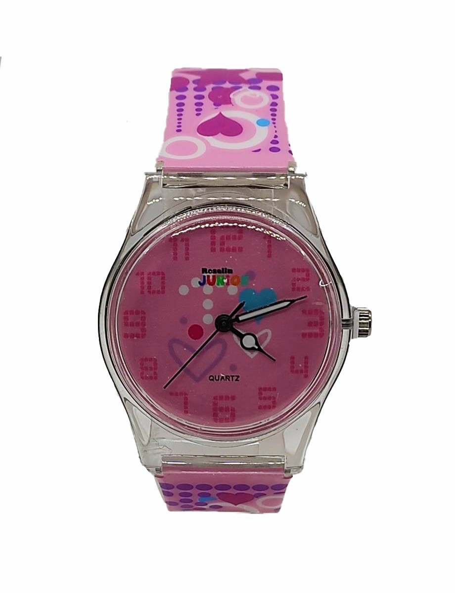 ROSELINE JUNIOR fioletowy dziecięcy zegarek serca
