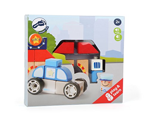 Zestaw klocków do zbudowania komisariatu i radiowozu SMALL FOOT 10623 - obrazek 2