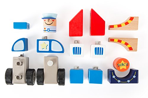 Zestaw klocków do zbudowania komisariatu i radiowozu SMALL FOOT 10623 - obrazek 3