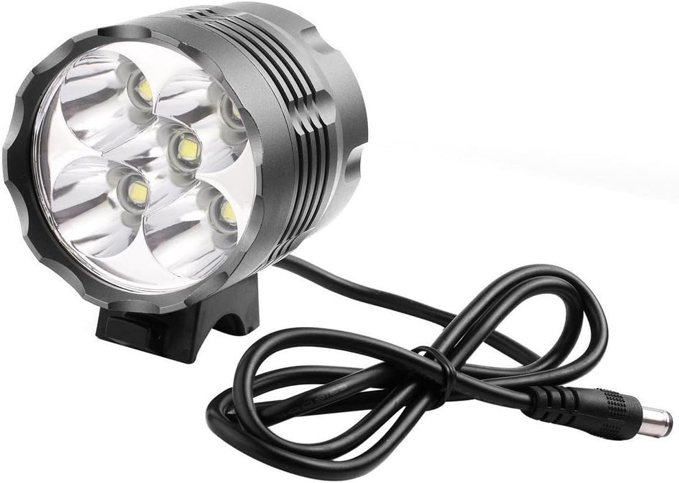 Latarka rowerowa Hasky K5N 5-LED przednia z akumulatorem - obrazek 4