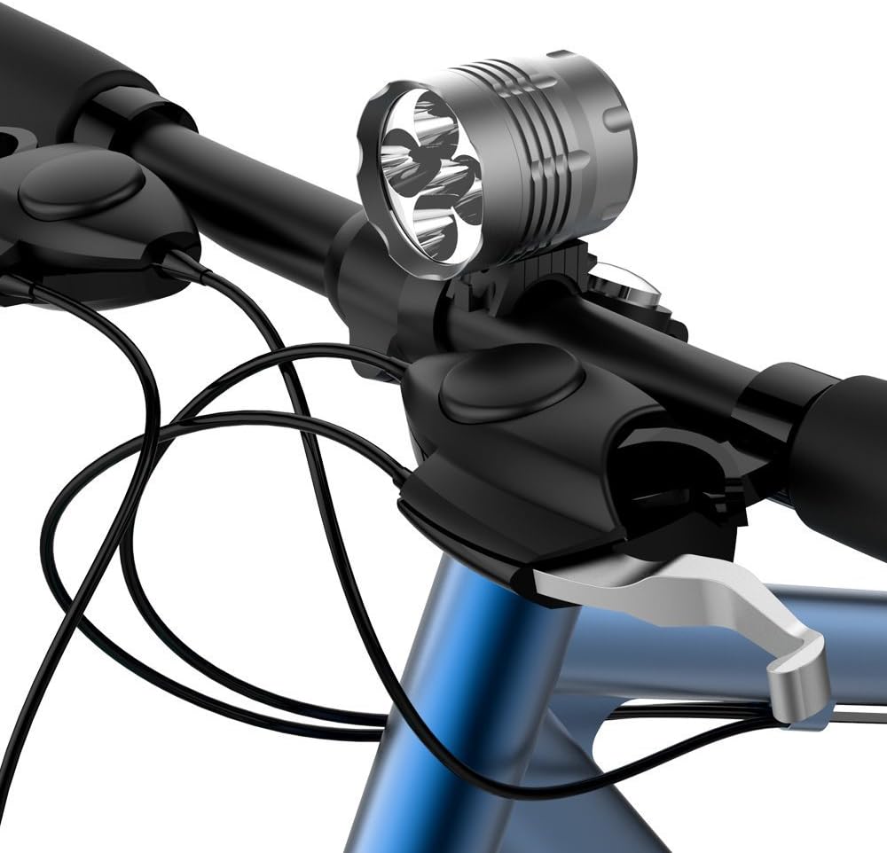 Latarka rowerowa Hasky K5N 5-LED przednia z akumulatorem - obrazek 2