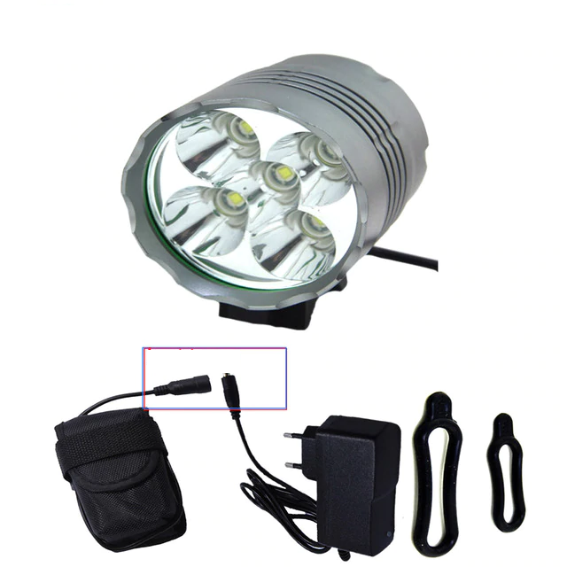 Latarka rowerowa Hasky K5N 5-LED przednia z akumulatorem