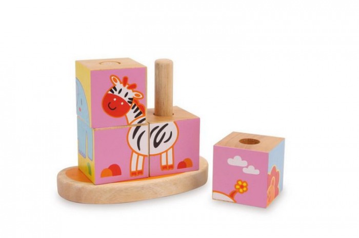 Drewniane klocki układanka SMALL FOOT 3362 - obrazek 2