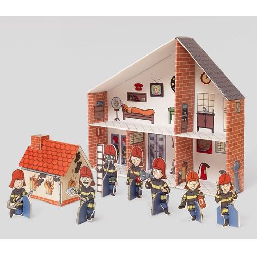 TEKTORADO Kartonowa remiza strażacka do zabawy - obrazek 2