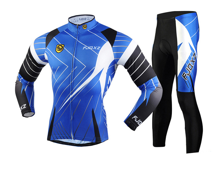 Męski komplet rowerowy z dżerseju z długim rękawem rozmiar XL