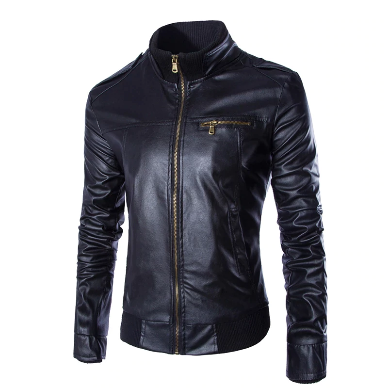 MĘSKA KURTKA ZE SZTUCZNEJ SKÓRY ROZMIAR M 60