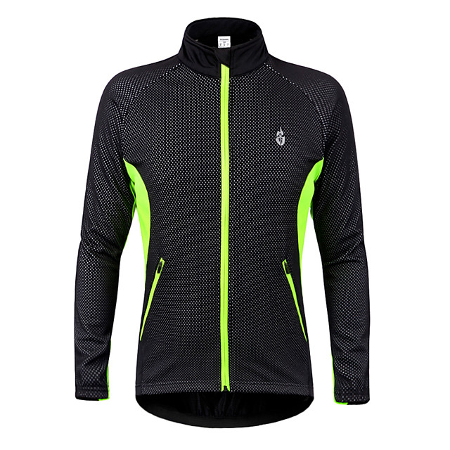 Męska kurtka rowerowa WOSAWE CZARNO ZIELONA ROZMIAR L