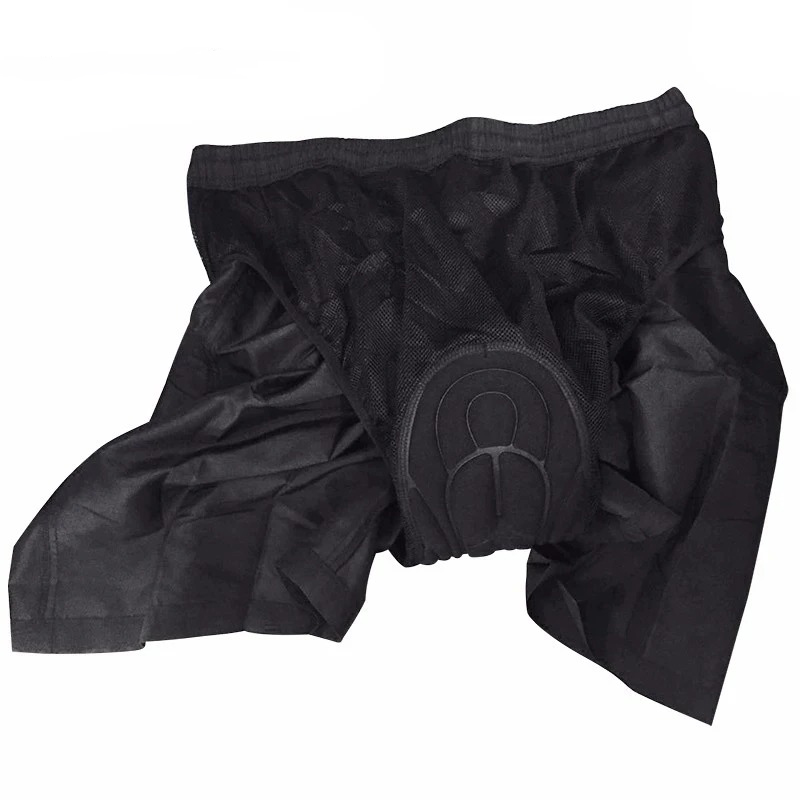 SANTIC Spodenki rowerowe męskie z wkładką szare - obrazek 4