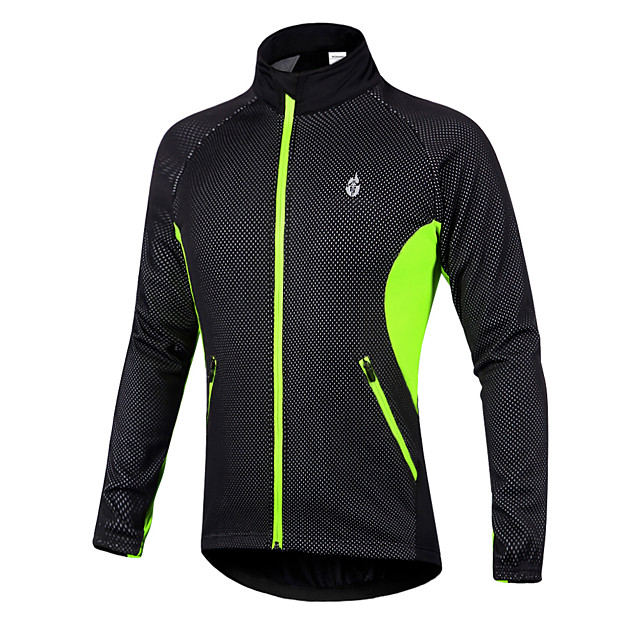 Męska kurtka rowerowa WOSAWE CZARNO ZIELONA ROZMIAR L - obrazek 2