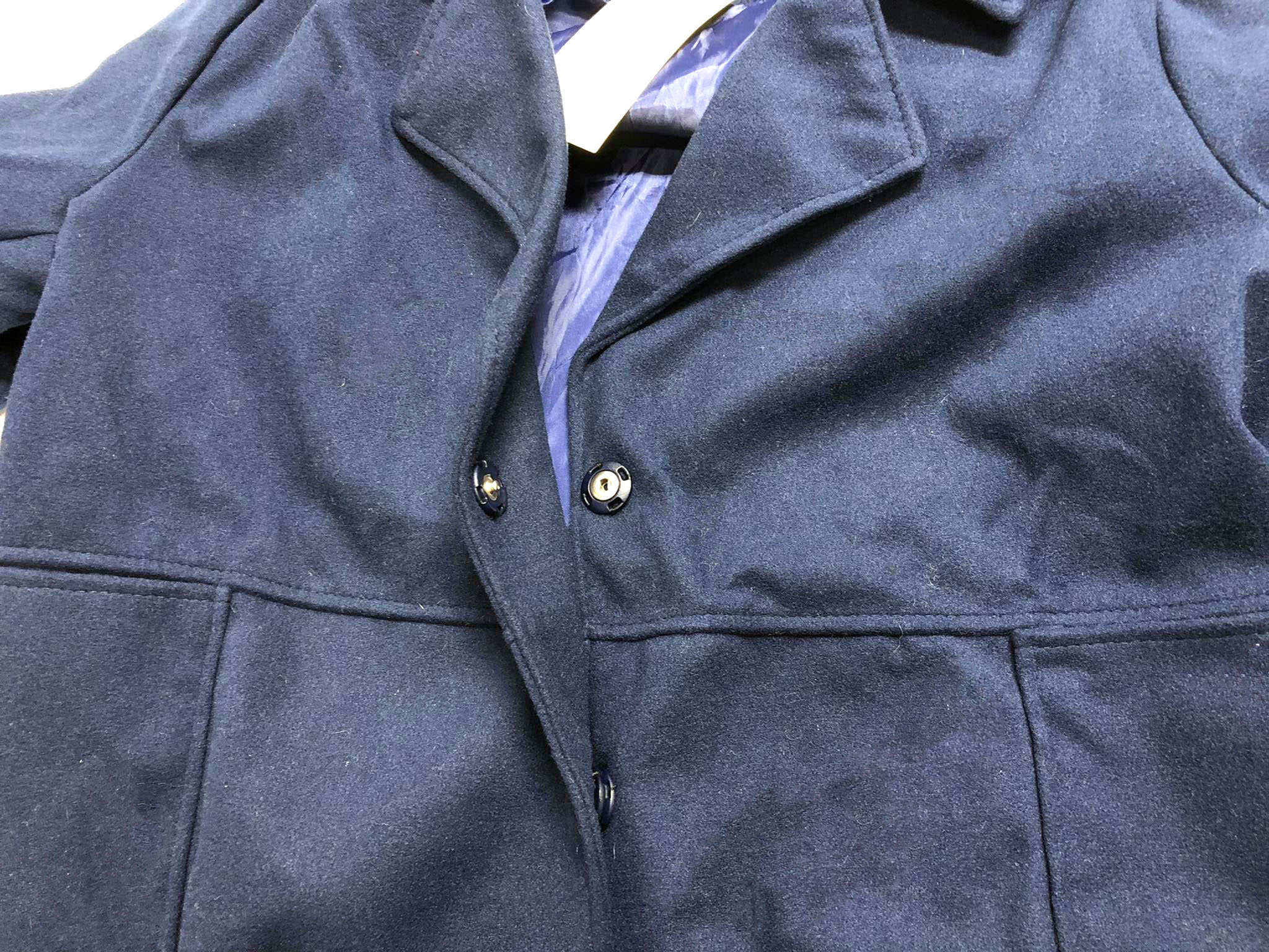 Granatowy płaszczyk męski 76 - obrazek 4