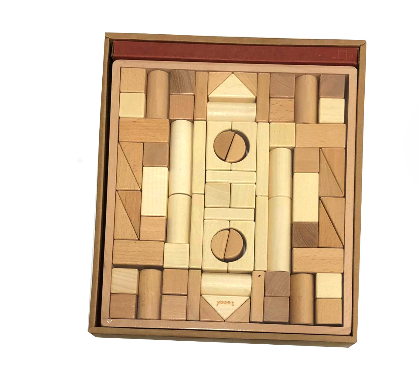 Zestaw klocków z drewna bukowego