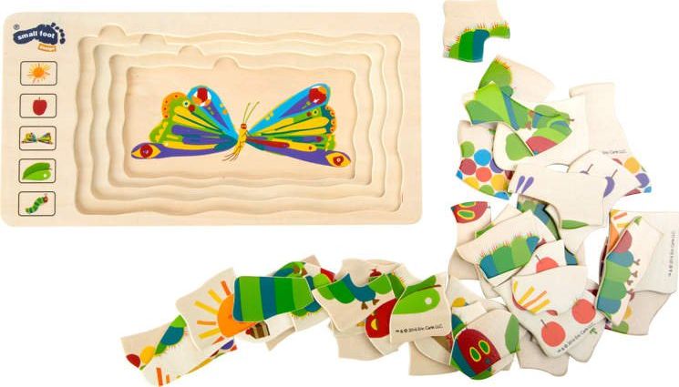 Puzzle Bardzo Głodna Gąsienica Small Foot 10431 - obrazek 5