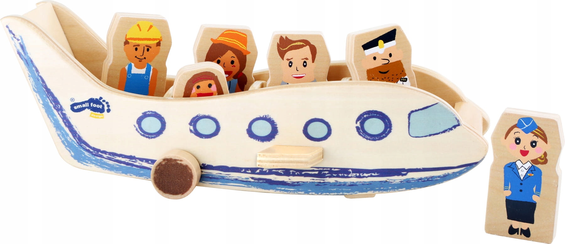 Samolot z pasażerami LITE DREWNO small foot