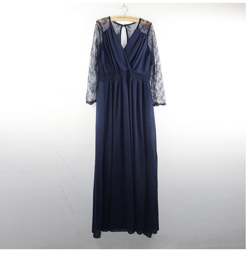 ELEGANCKA DAMSKA DŁUGA SUKIENKA - obrazek 2