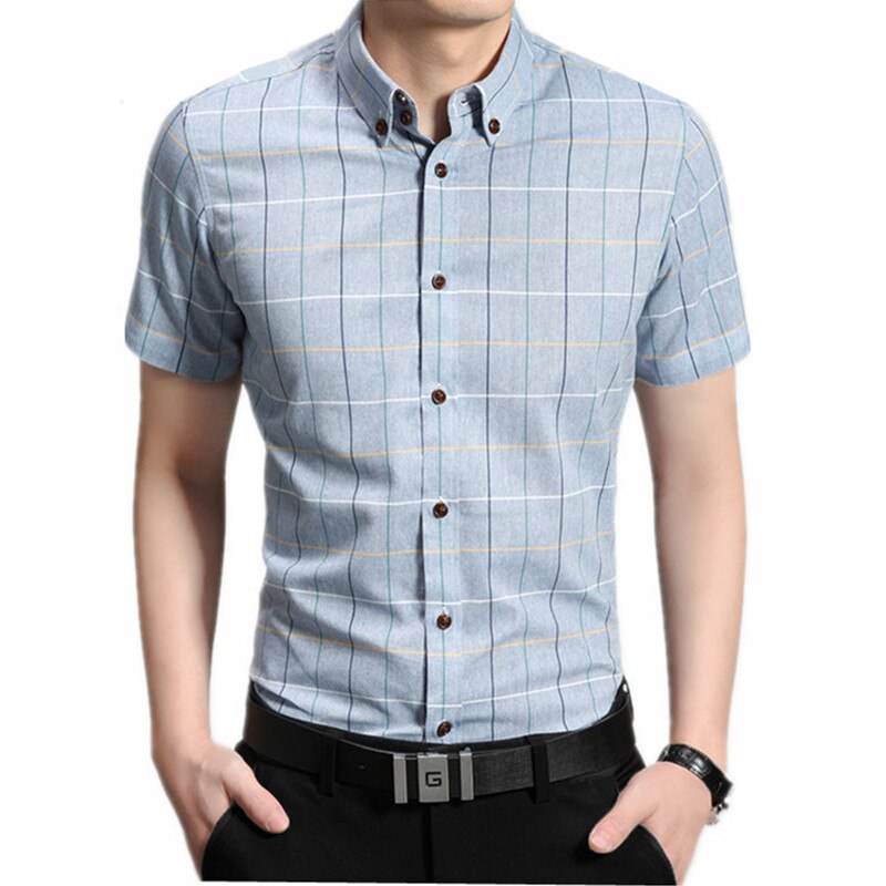 Męska koszula bawełniana w kratę rozmiar XL