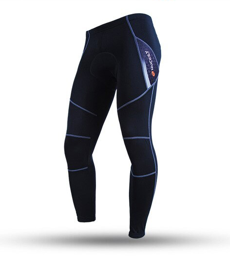 NUCKILY Ocieplane legginsy rowerowe z wkładką