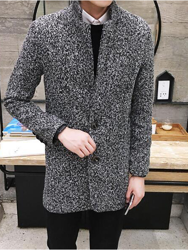 Męski płaszcz długi rękaw rozmiar M - obrazek 3