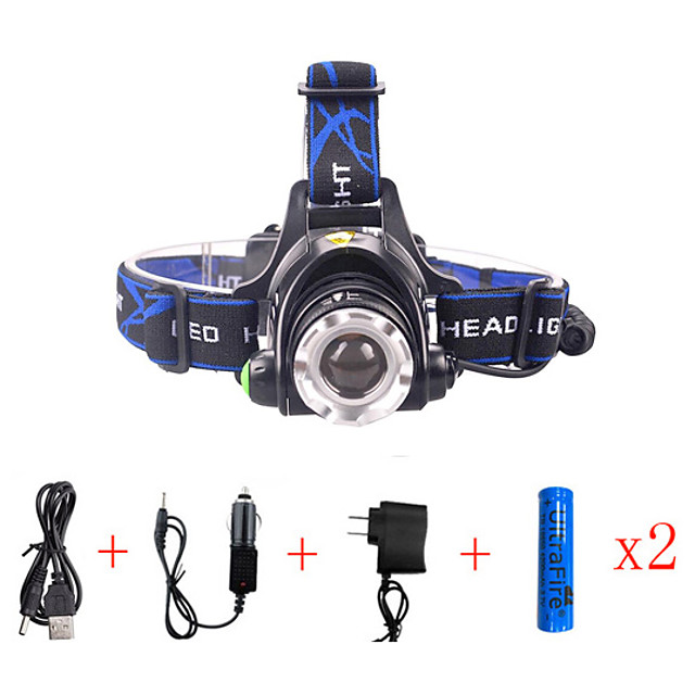 Wydajna Latarka Czołowa Led T6 - obrazek 3