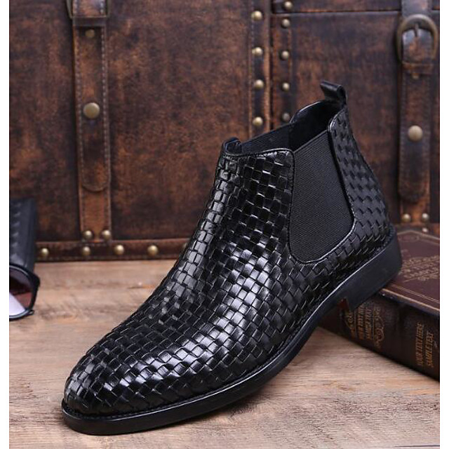 CZARNE BOTKI MĘSKIE ROZMIAR 42 - obrazek 3