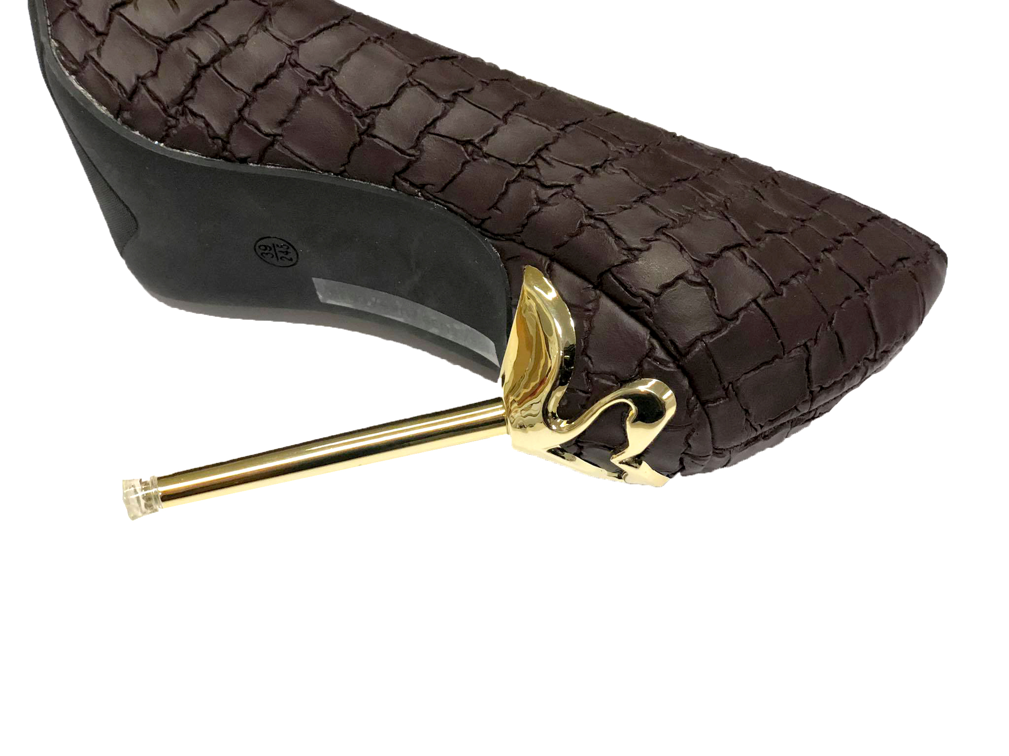 Szpilki w kolorze brązowym - obrazek 5