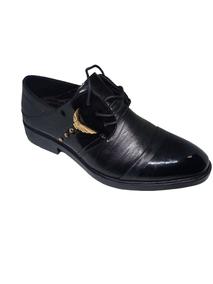 Męskie/Chłopięce półbuty garniturowe Czarne