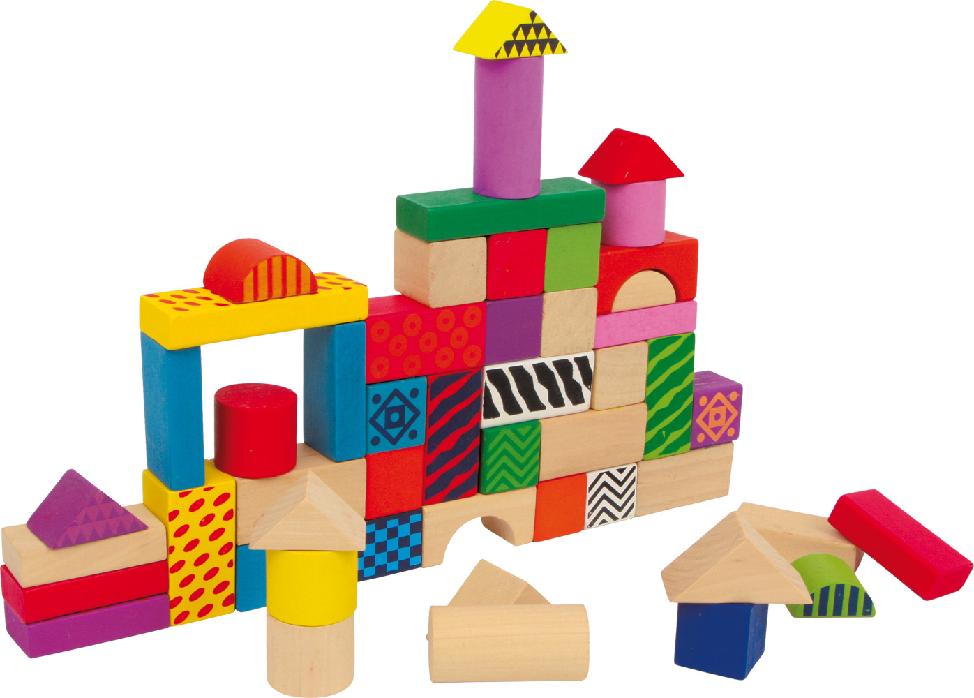 Drewniane kolorowe klocki small foot 3465 - obrazek 2
