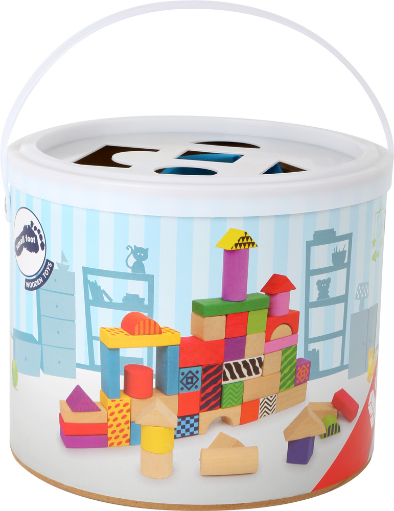 Drewniane kolorowe klocki small foot 3465 - obrazek 4