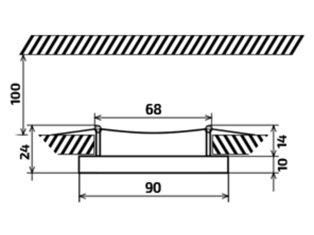 Oprawka halogenowa szklana do LED na 230V GU10 - obrazek 4
