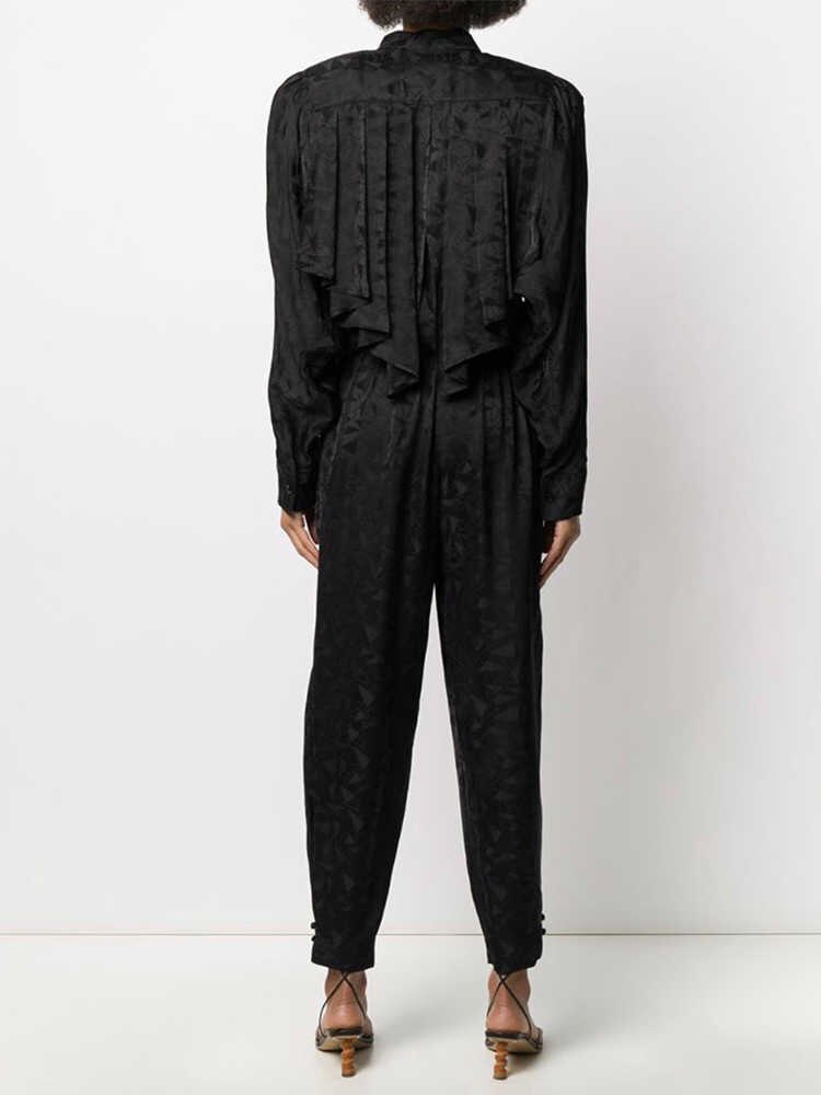 Elegancki damski kombinezon czarny - obrazek 3