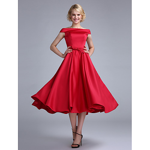 Koktajlowa suknia balowa bez rękawów