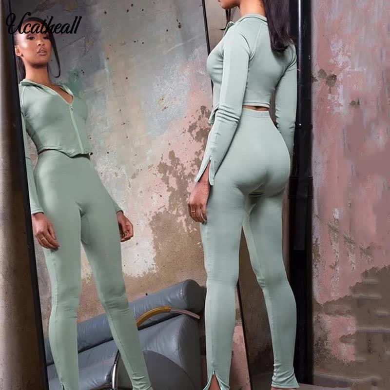 Damski zestaw sportowy dwuczęściowy rozmiar S - obrazek 2