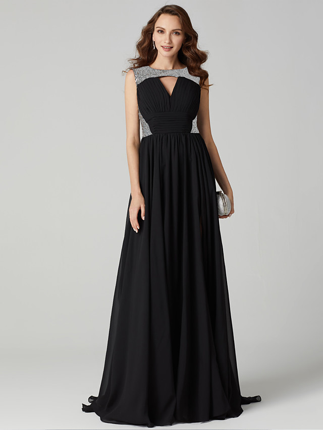 Damska maxi sukienka granatowa - obrazek 3