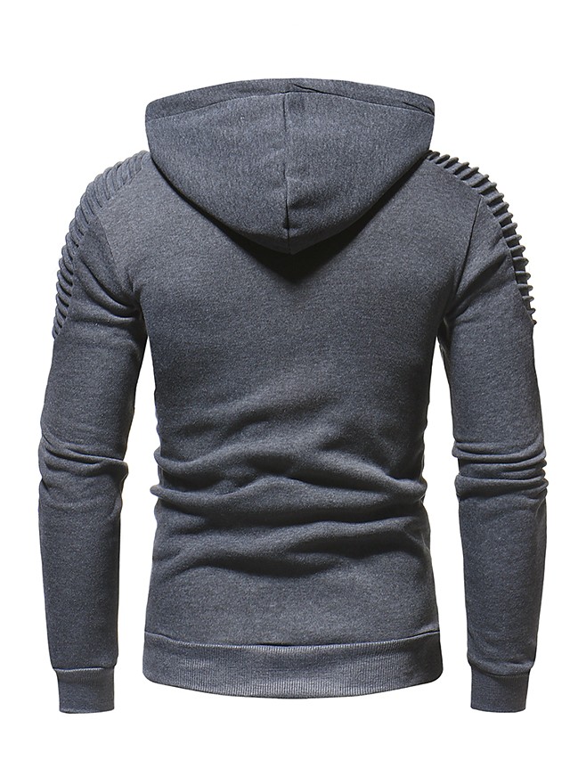 Męska bluza bawełniana w kolorze szarym - obrazek 4