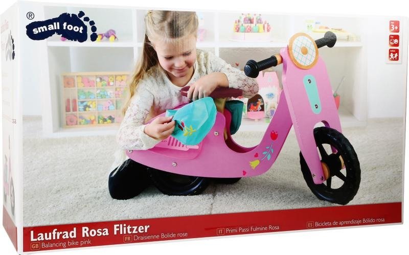 Różowy skuter Speedstar dla dziewczynki Small Foot 10109 - obrazek 4