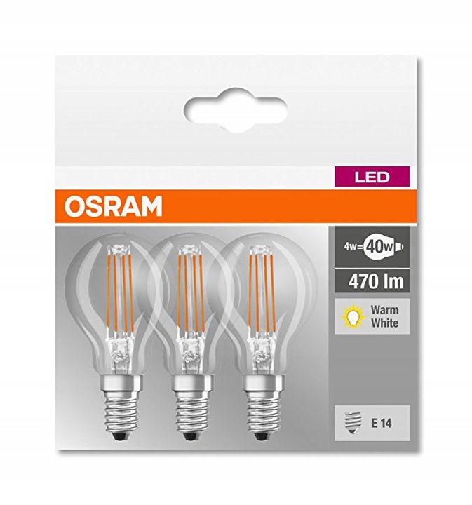 Zestaw Żarówka LED E14 4W 470lm 4000K OSRAM - obrazek 2