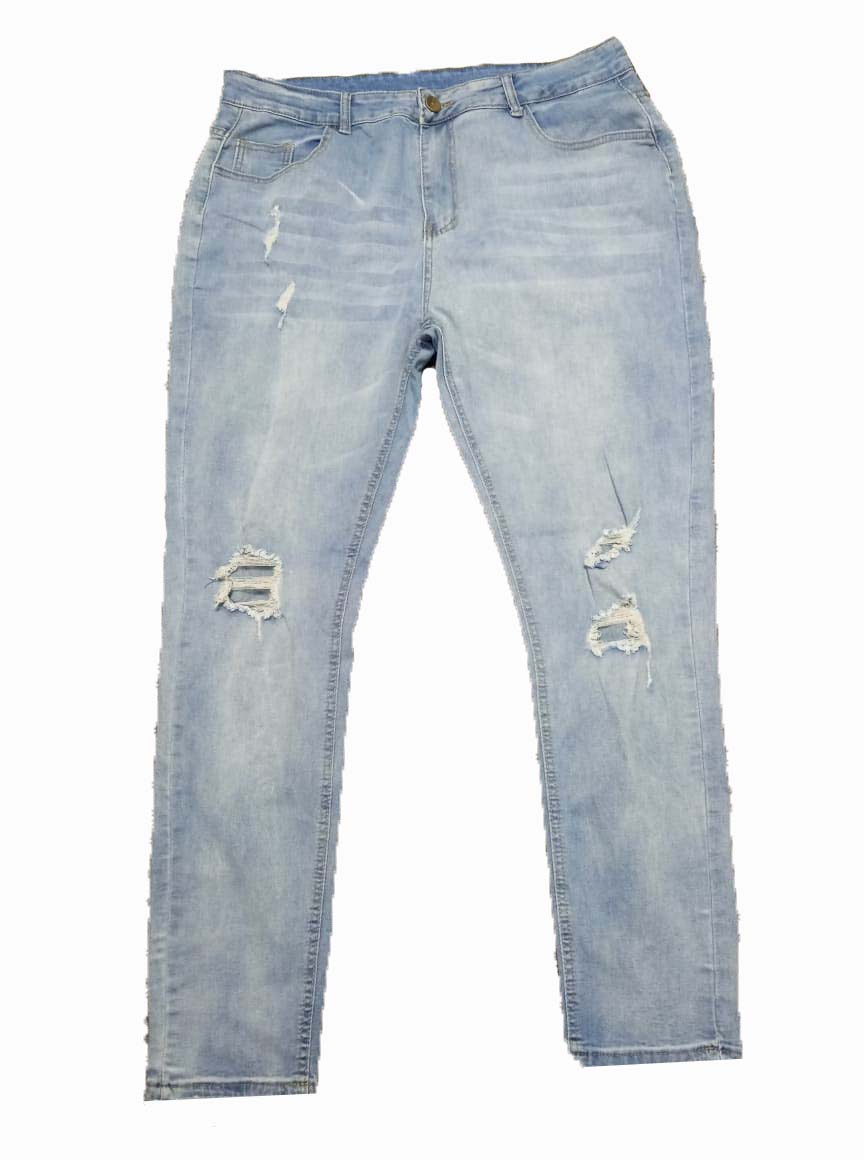 Damskie spodnie z przetarciami ODZIEŻ15