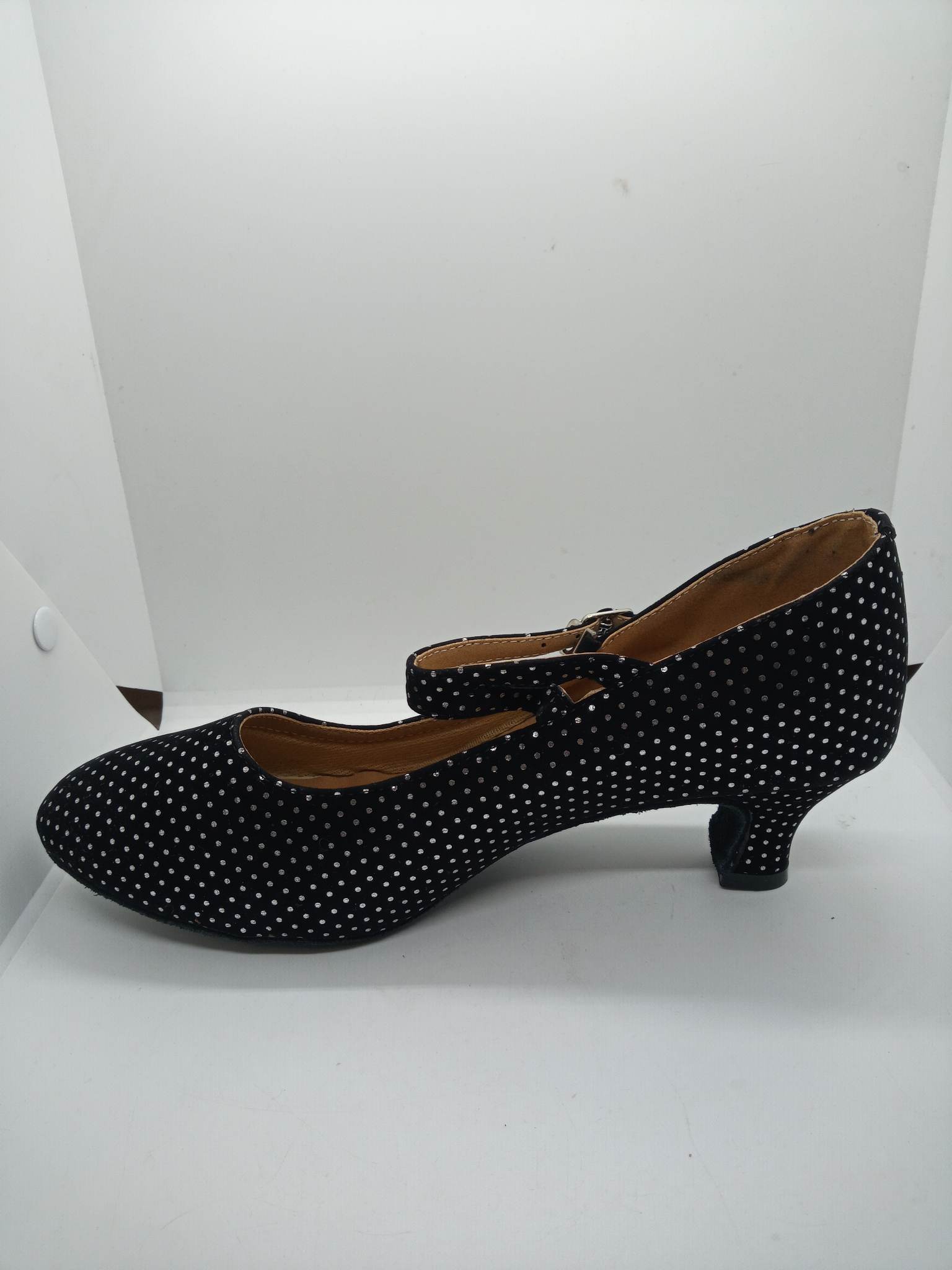 Damskie buty do tańca w groszki - obrazek 4