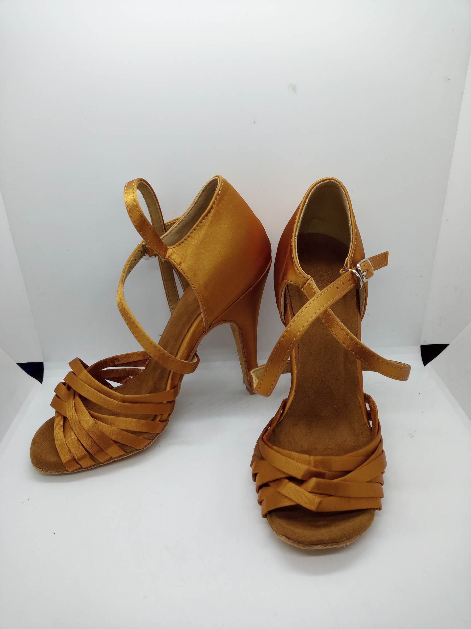 Damskie buty do tańca miedziane - obrazek 4