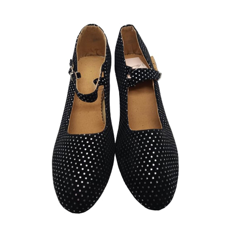 Damskie buty do tańca w groszki